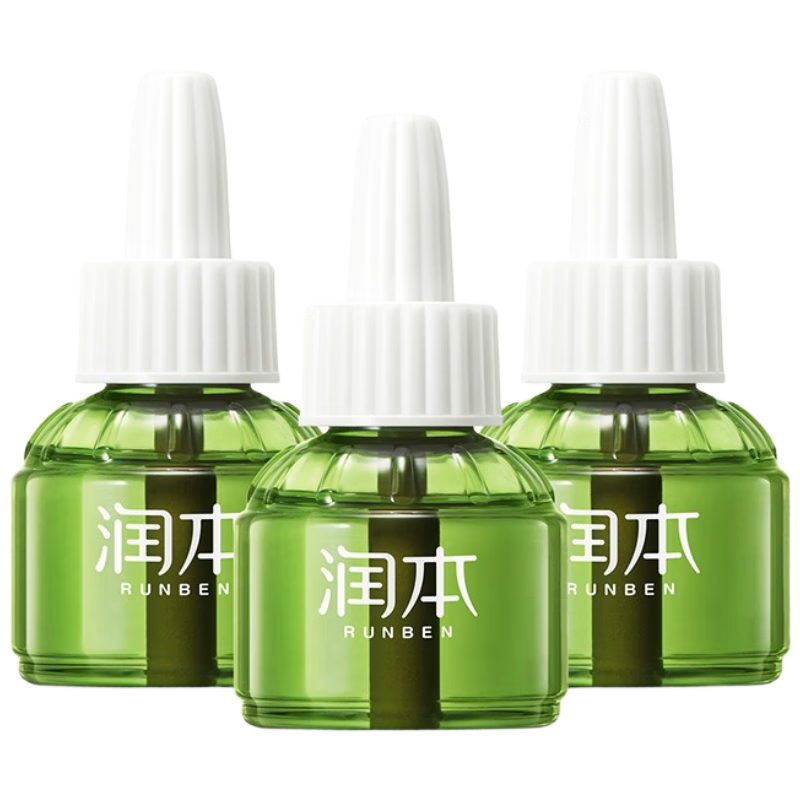 润本（RUNBEN）蚊香液电蚊香驱蚊液90晚45ml×3瓶补充装防蚊无香型
