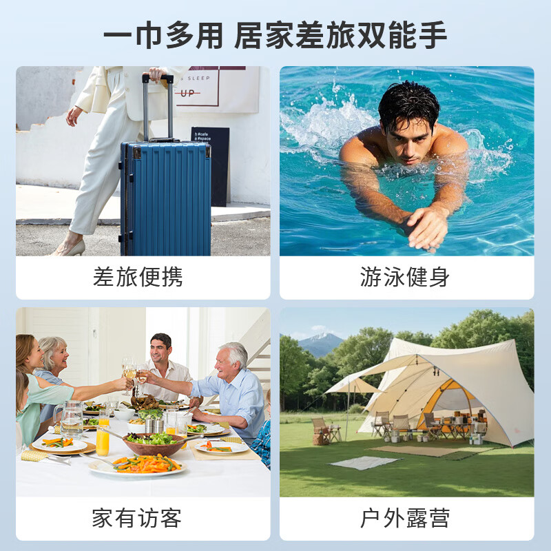 unifree一次性浴巾毛巾旅行出差便携酒店家用加厚洗澡巾旅行用品独立装 【5条装】浴巾60*90CM