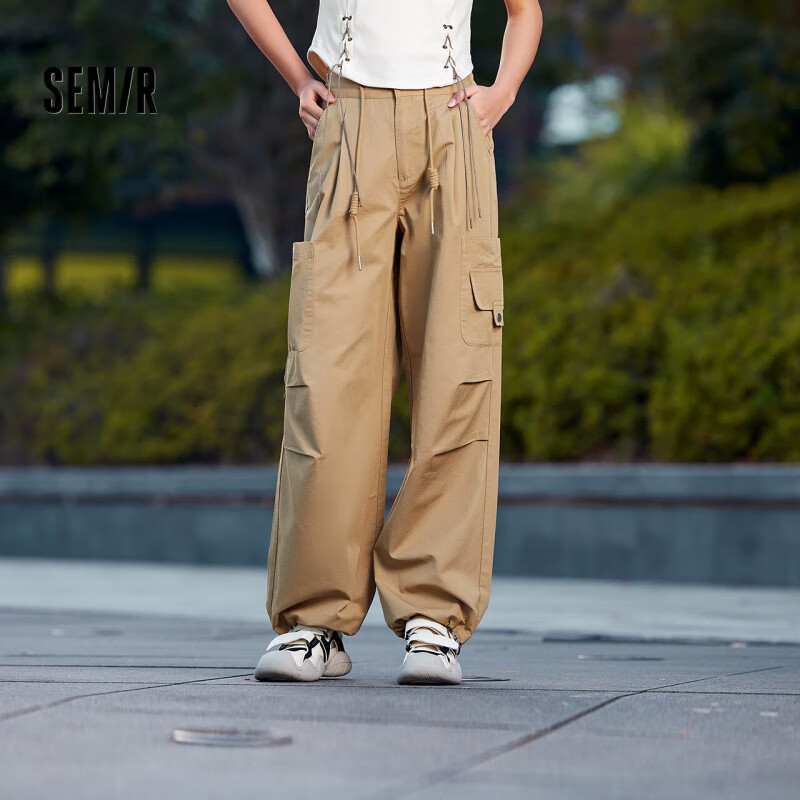 森马(Semir)【裤装品类日福袋】工装裤男女户外风夏季休闲裤宽松直筒潮流裤子 女-H款咖色调【高街酷飒风】 2XL 京东折扣/优惠券