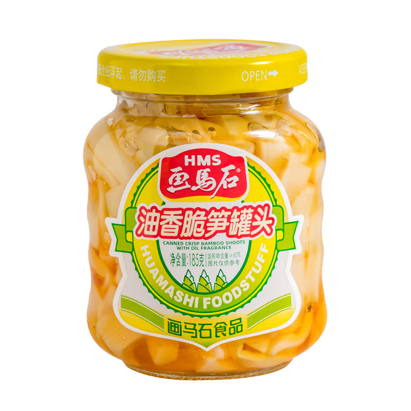 画马石 油香脆笋185g 油焖笋竹笋干笋丝即食下饭菜小菜咸菜