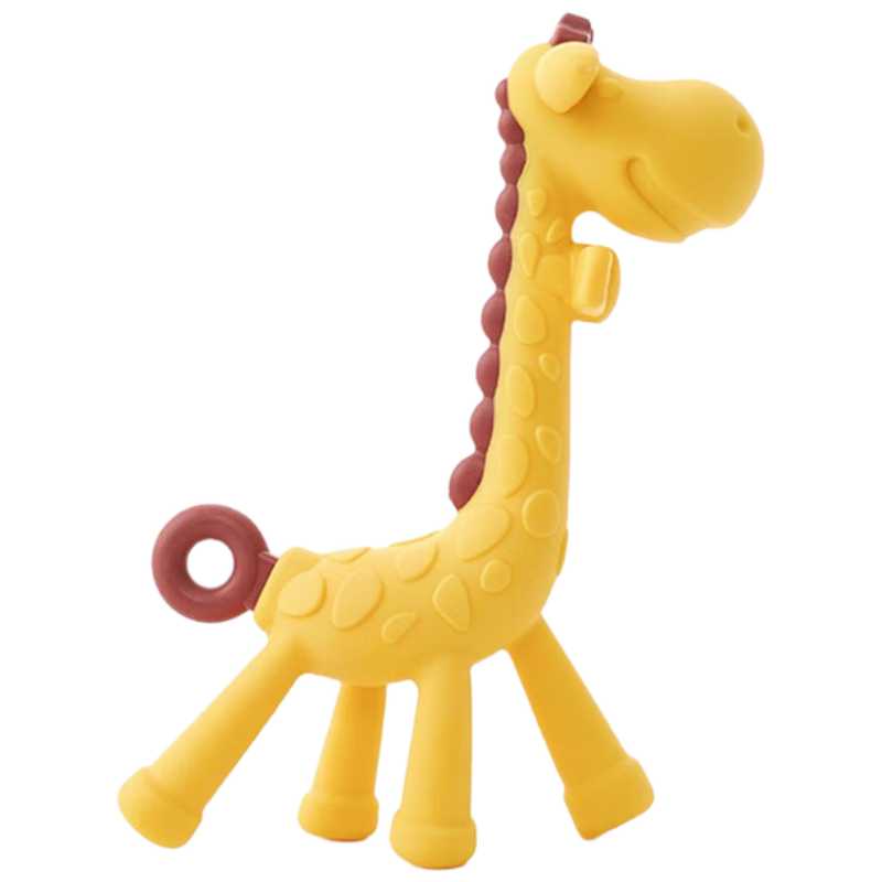 安杰兒（ange）長頸鹿牙膠嬰兒硅膠磨牙膠棒防吃手安撫寶寶兒童咬咬膠 日版小鹿