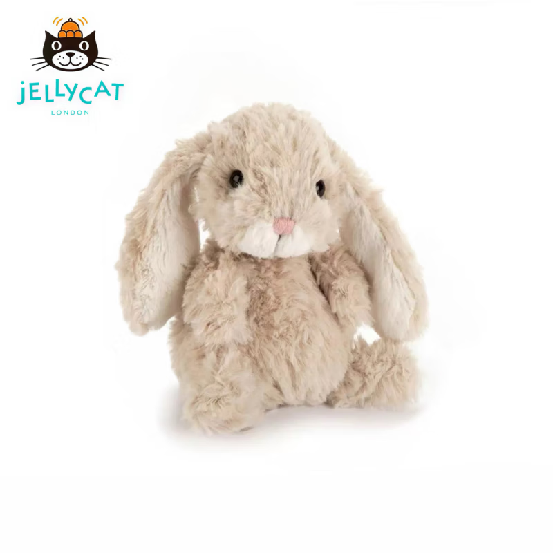 Jellycat英国正品甜美小兔浅粉色郁金香米色玩偶公仔娃娃 米色新年礼物 圣诞节礼物米色小兔15cm 圣诞节礼物15cm赠防尘袋