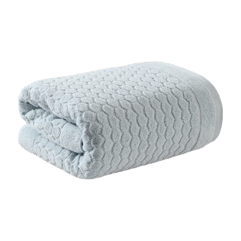 无印良品浴巾7A级抗菌100%纯棉亲肤不易掉毛新疆棉强吸水男士大浴巾蓝色