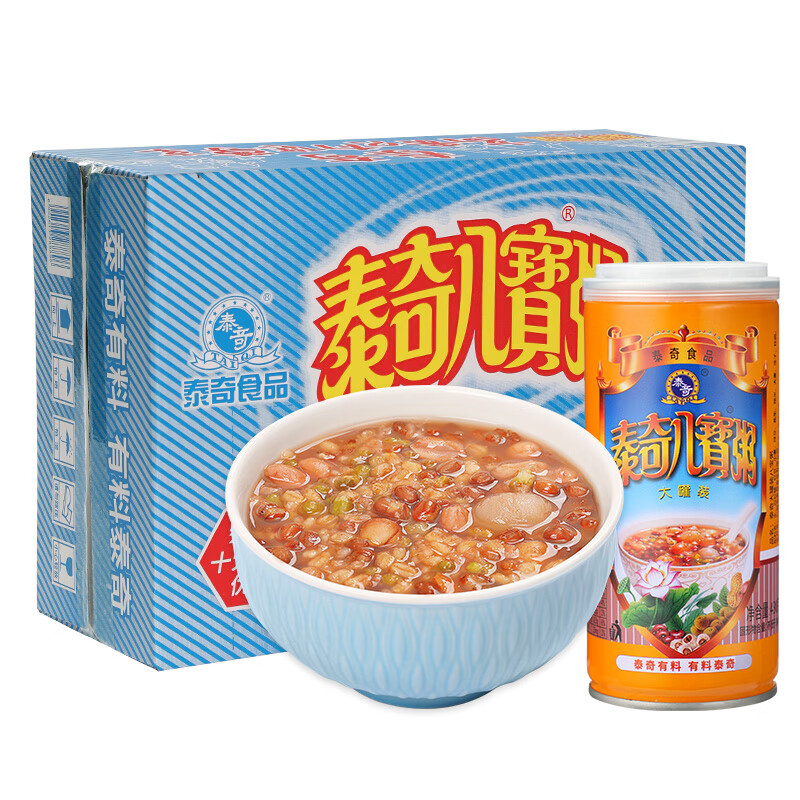 泰奇八寶粥大罐裝速食粥多口味禮盒裝家用早餐粥廣州生產(chǎn)速食粥 大罐裝430g*24罐裝