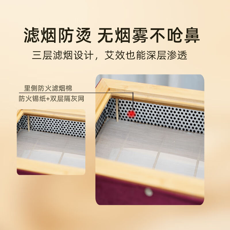 美容院无烟督脉灸工具龙骨灸器具隔姜灸火龙灸多功能背部随身艾灸 双排14柱督脉灸
