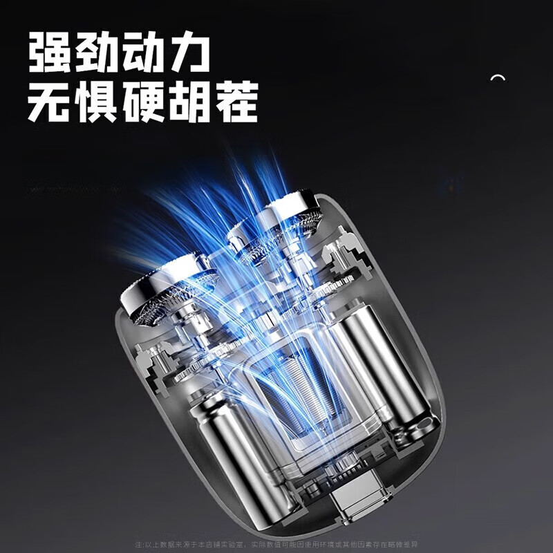 飒望【德国】小钢炮剃须刀电动迷你刮胡刀便携式车载旅游男士专用排行前十名2025新款父亲生日礼物 枪灰色豪华款