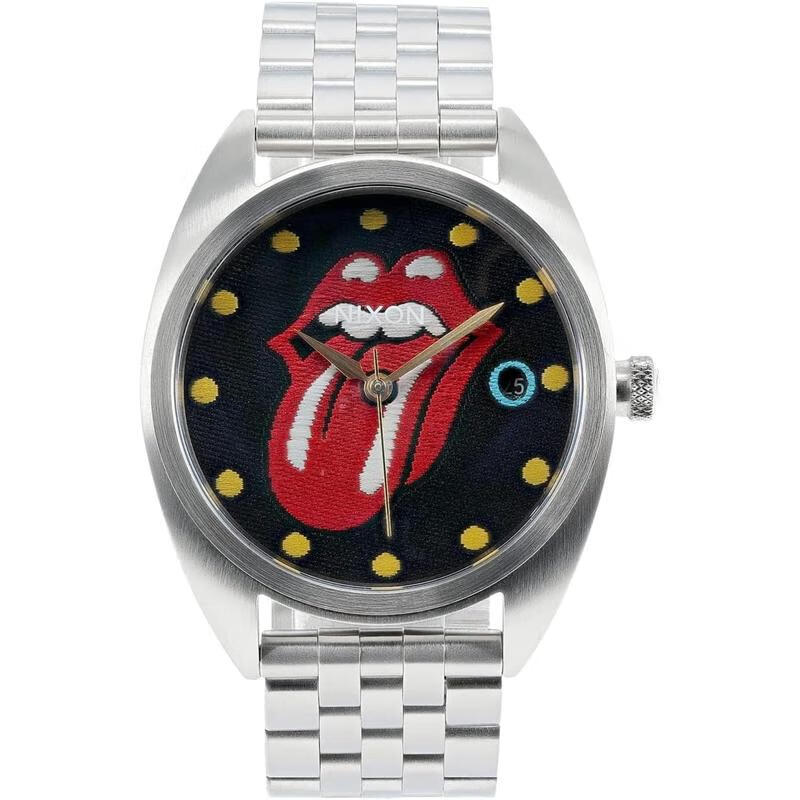 男士手表 rolling 经典潮流个性日显不锈钢男表 silver