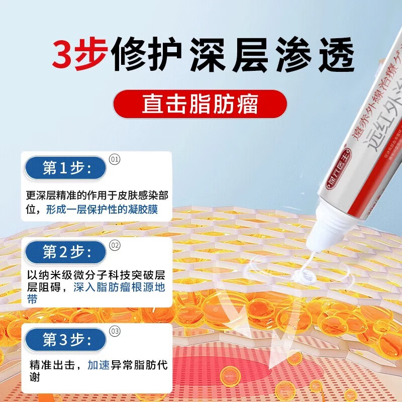 保元医生葆远红外治疗凝胶脂肪瘤消肿瘤消瘤膏去除神器囊肿硬块医 1盒装[慎拍不划算]