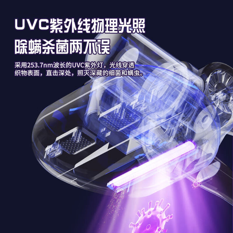 小米石吸尘器家用手持吸尘除螨一体机无线新款多功能便携式家用车载超强吸力干湿两用除尘吸拖一体机 星暮灰【吸拖一体 无线三合一】
