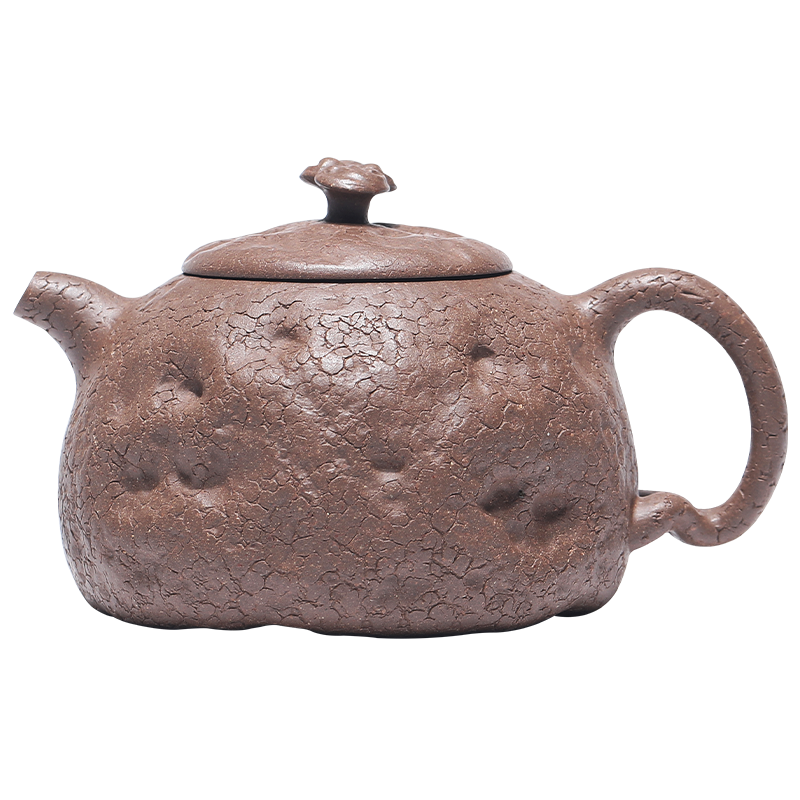 百年利永宜興紫砂壺純?nèi)止ぴV老段泥靈芝供春壺功夫茶具泡茶壺140ml