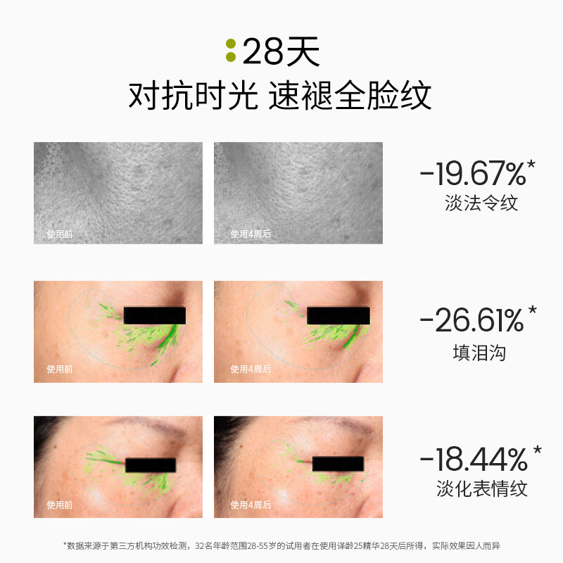 译龄分龄精华组合套装60ml 抗皱紧致去面部VC精华黄淡纹提亮  【25精华套装】