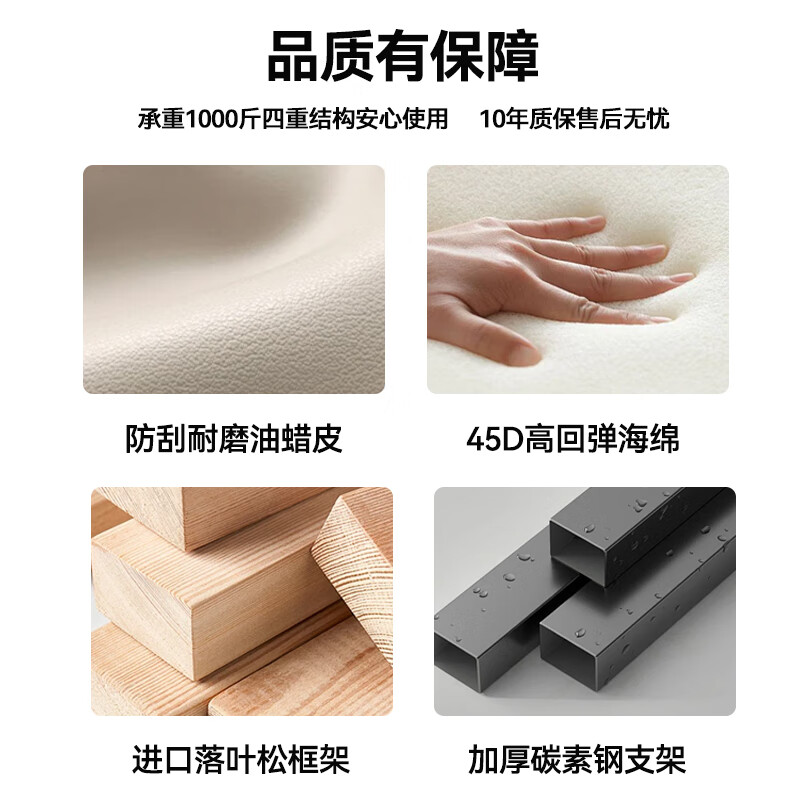 狄佑折叠沙发床单双人一体两用2025新款客厅懒人多功能坐卧泡芙伸缩床 【暗夜黑】猫抓皮-45D高回弹海绵 1.9m可移动靠背沙发床【乳胶款】