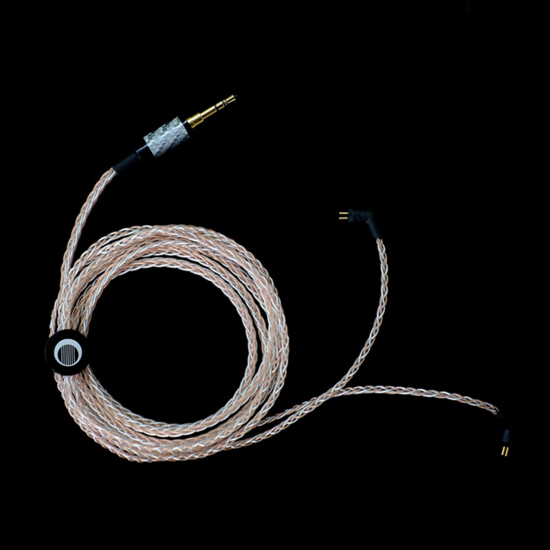 水月雨 三色堇 pansy 铜银混编 0.78mm 双插针 耳机升级线 kanas KPE耳机线 4.4mm平衡插头
