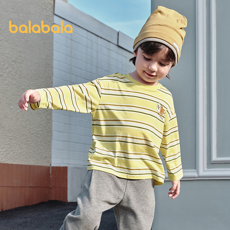巴拉巴拉童装宝宝长袖t恤儿童2025秋装男童女童洋气上衣209325100205