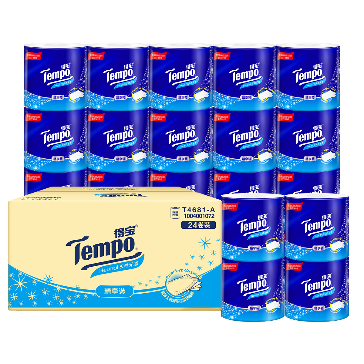 PLUS��Ա���ñ� һ��ͬ�� ��о��ֽ ����4��135g*24��  �ɳ�ɢ ����ֽ ��Ͳֽ  126.76Ԫ(����ȯ����42.25Ԫ/��)