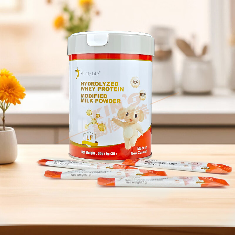丝德黎STURDY【品牌官方授权店】丝德黎水解乳清蛋白调制乳粉30袋 乳铁蛋白IgG 丝德黎水解乳清蛋白调制乳粉：3罐装