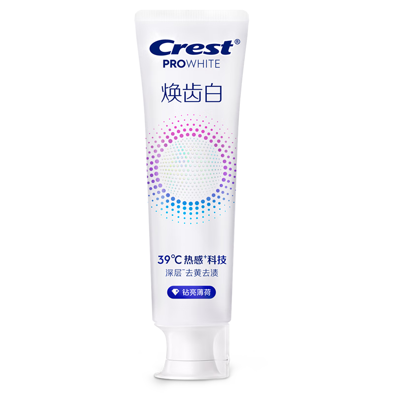 佳洁士焕齿白热感美白牙膏清新薄荷去黄去渍100g限量送家政服务2小时