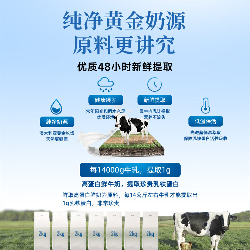 新西特(Slaite)澳洲进口婴幼儿乳铁蛋白力多灵蓝钻儿童调制乳粉含免疫球蛋益生元 蓝钻加强版【4罐超值巩固装】 30袋*4罐