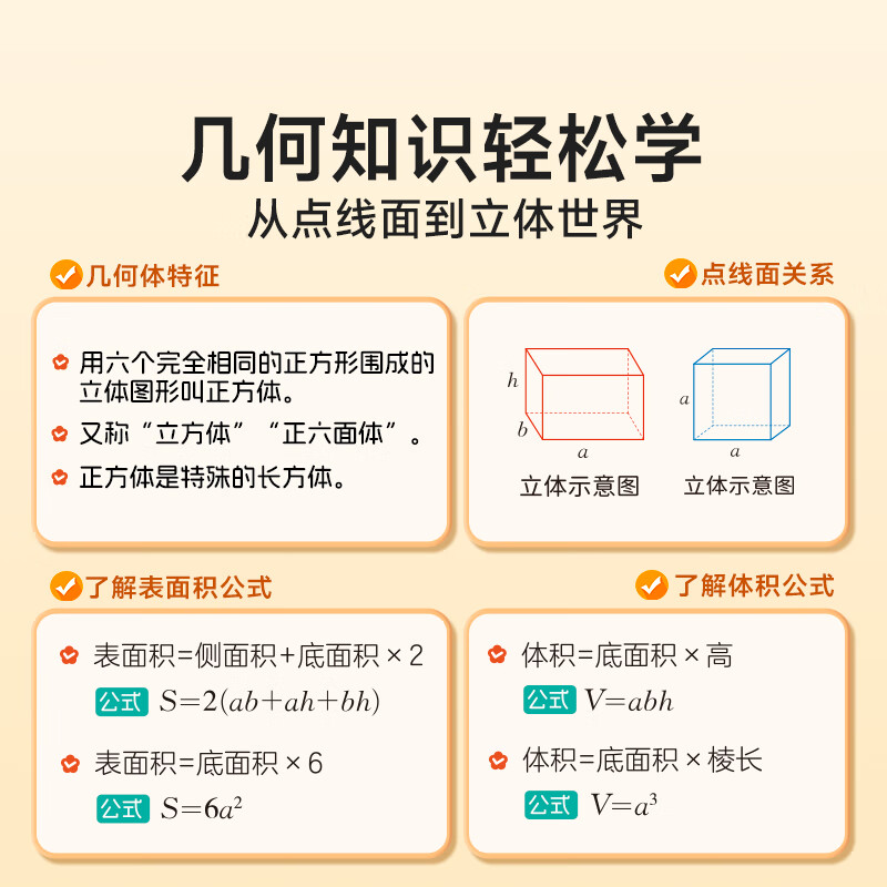 时光学儿童DIY立体几何书小学数学拉绳变立体几何图形教具点线面玩转小学几何模型手工diy立体几何模型教具书 DIY立体几何书