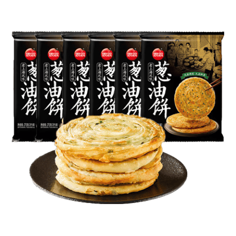 思念葱油饼270g 手抓饼 早餐半成品 葱花煎饼 老上海风味正宗口味 葱油饼270g*6袋/18片