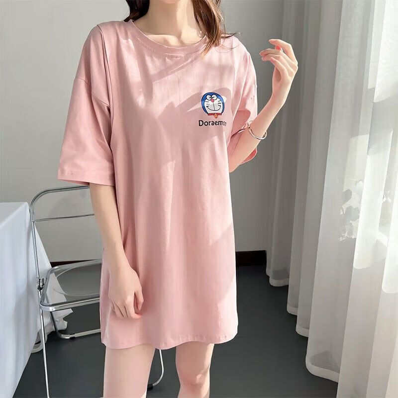 通用野外衣服情趣户外大码激情睡衣女制服诱惑床上午夜魅力野外户 白色哆啦A梦 XL码110-140斤