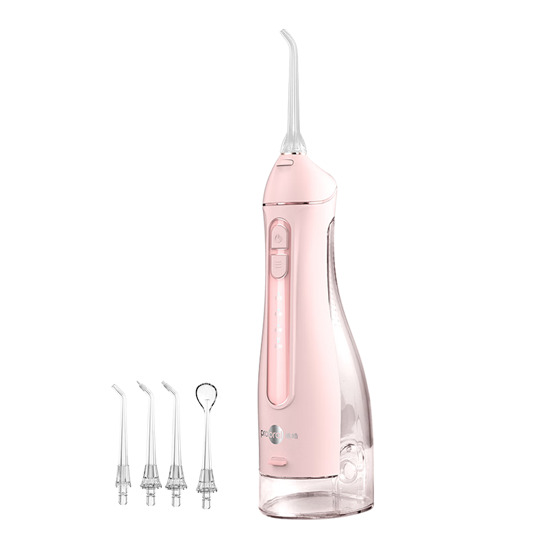 博皓（prooral）沖牙器/洗牙器/水牙線/潔牙器 手持立式設(shè)計(jì) F27Pro粉色大水箱版【生日節(jié)日禮物】