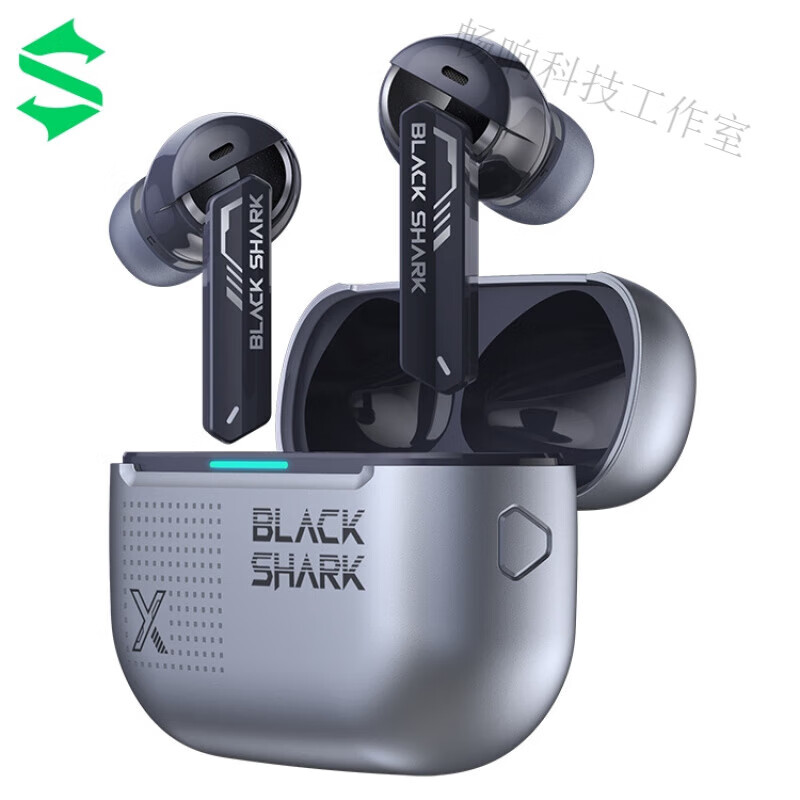 黑鯊真無線藍牙游戲耳機入耳式主動降噪2.4G低電競長續(xù)航吃雞 電光銀 電光銀【0.02S超低】