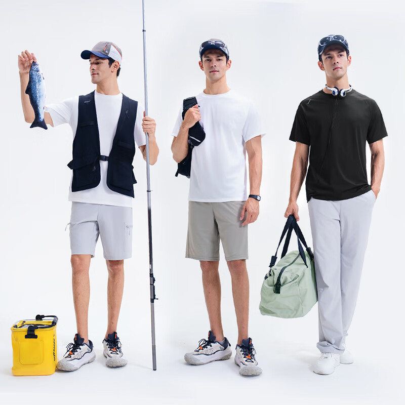 SUPIELD素湃防水防污T恤男女夏季凉感立体剪裁高弹力疏水短袖T恤 白色 XL