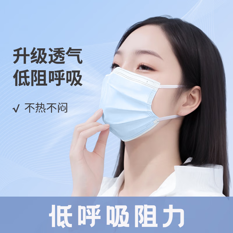 XAXR灭菌级一次性医用口罩独立包装舒适透气三层防护防尘防雾霾防飞沫 白200片【可供医务人员佩戴】灭菌医用外科独立装 单片独立包装/旗舰发货/质量保证