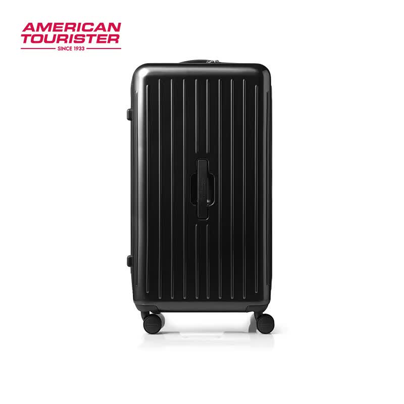 美旅大容量行李箱果冻箱 明星同款旅行箱出差旅游女深仓登机旅行箱BB5 亚光黑【25年热销色】偏灰 24英寸