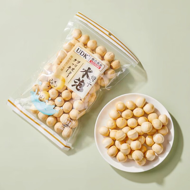 udk优之良品什锦水泡饼干200g日式泡泡圆形饼干怀旧零食儿童馋嘴点心