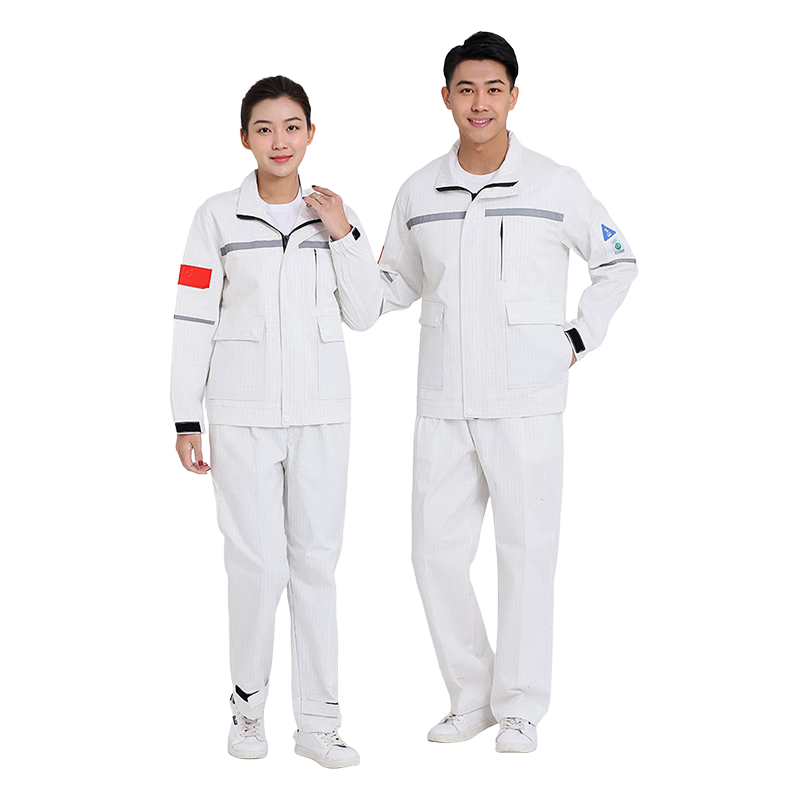 勝麗（SHENGLI） 阻燃防靜電分體工作服勞保服 白色 4XL碼 ZR033W