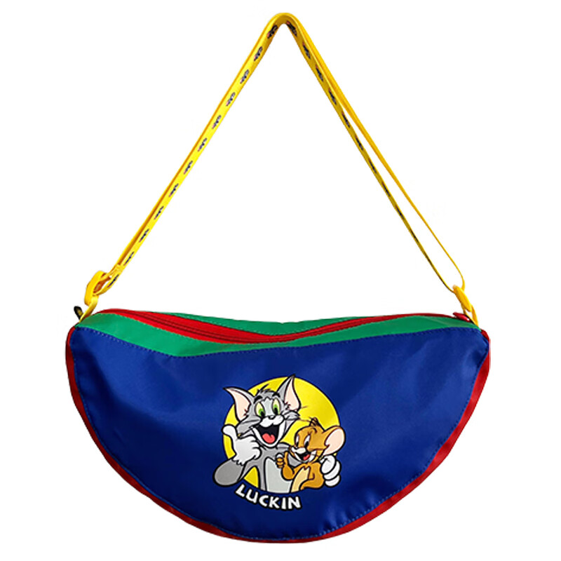 NDHT新款牛角包可爱休闲卡通斜挎包高级感男女单肩斜挎小包百搭腋下包 猫和老鼠