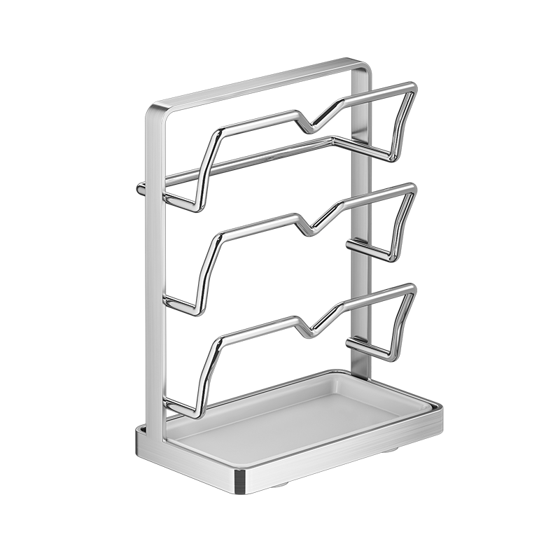 吉百居廚房置物架201不銹鋼鍋蓋架刀架砧板架臺面收納架多功能置物架