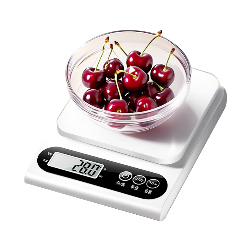 京冇电子秤厨房秤0.1g/5kg高精度食物秤烘焙称克秤咖啡秤珠宝秤克数秤