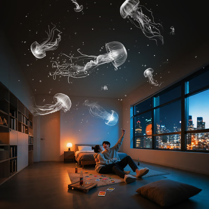 BOXVOUS星空小夜灯卧室睡眠灯婴儿喂奶儿童礼物星空投影灯玄关床头氛围灯 星空小夜灯12张星盘套