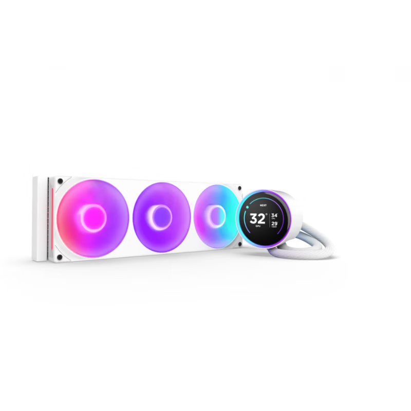 NZXT精英240/280/360/420 RGB一體水冷CPU散熱器風(fēng)扇 恩杰新款KRAKEN ELITE 420