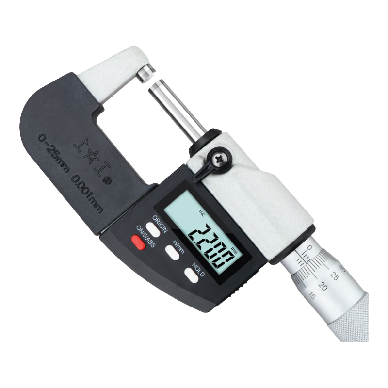 上工數(shù)顯外徑千分尺0-25高精度0.001分厘卡螺旋測(cè)微器 0-25mm