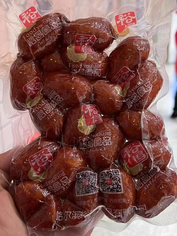 裕昌食品（foodyuchang）裕昌食品foodyuchang裕昌棗腸正宗哈爾濱棗腸兒童零食一斤左右 裕昌棗腸1斤  普快 豬肉腸