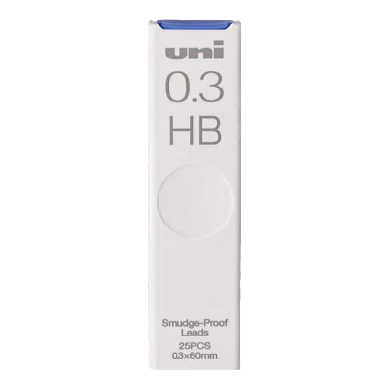 uni三菱鉛筆UL-S黑色活動(dòng)鉛筆芯 Smudge Proof自動(dòng)鉛筆替芯多規(guī)格學(xué)生用不易斷鉛芯 0.3-HB