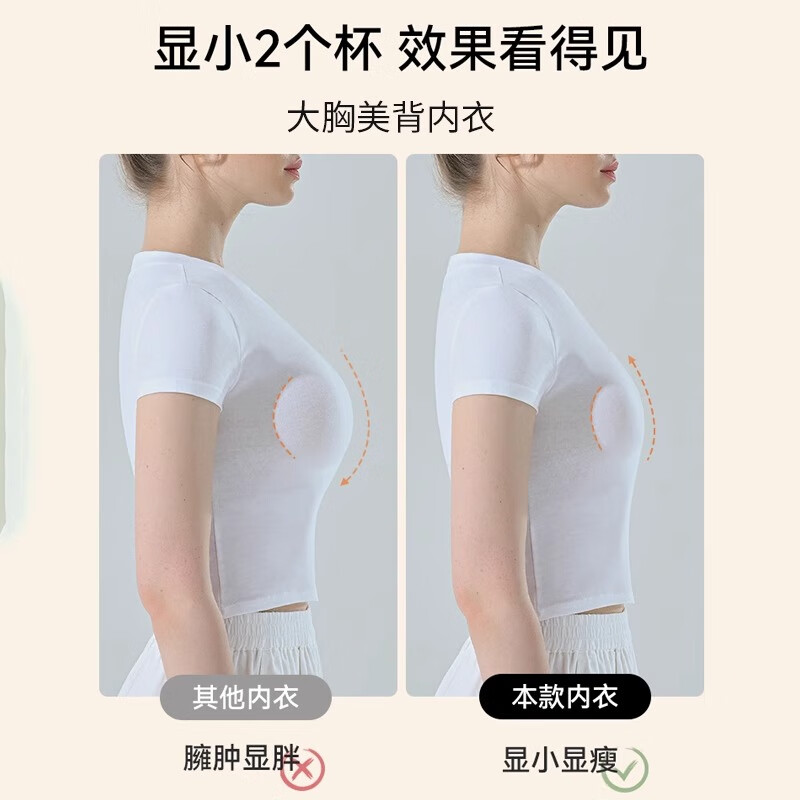 泊莉小姐挂脖吊带内衣小胸聚拢露背美背黑色2025新款外穿吊带裙舞蹈生专用 黑色 【防震大露背】 S 【建议32/70ABC】