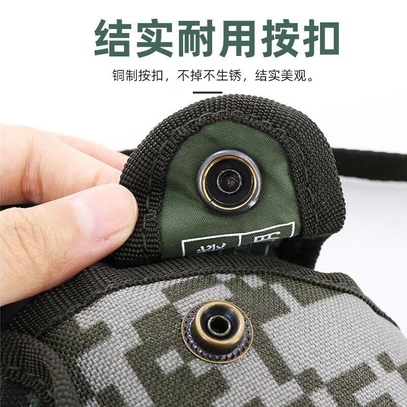 际华三零一九正品制式橄榄绿水壶【带壶套】迷彩斜挎便携10式水壶 军绿色 1L【带壶套】