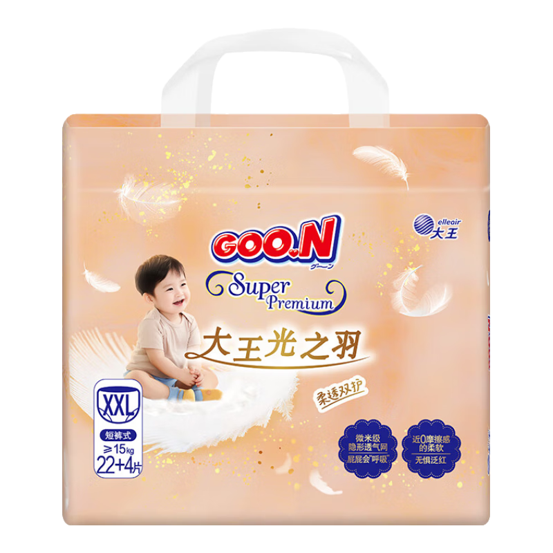 ���ڲ�����������GOO.N����֮�������� ����Ӥ����ʪ�ɳ��㳬��͸��������� XXL�� - 1�� 26Ƭ����Ƭװ�� 84.2Ԫ