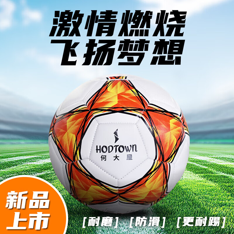何大屋(Hodtown)5号足球中考考试专用成人训练标准足球初中生小学生中考礼物五号 5号/标准 万花筒5号足球 HDW1726