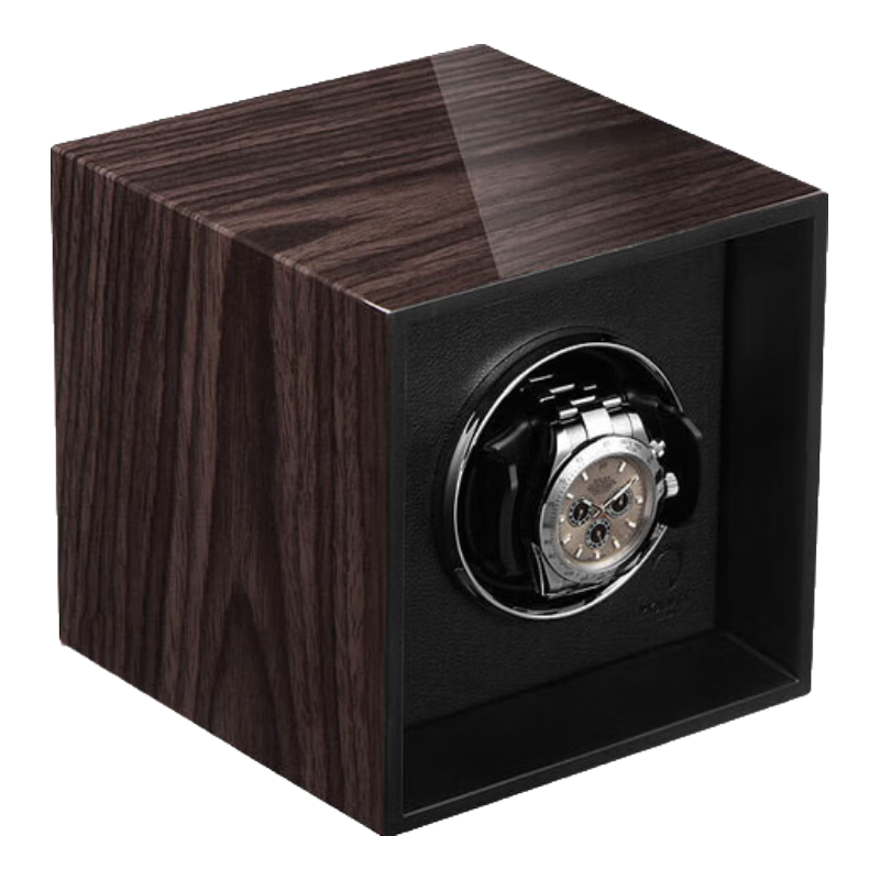 默達(dá)咯（MODALO） 德國(guó)進(jìn)口搖表器機(jī)械表上鏈單1表位晃表器上弦腕表收納 黑檀黑+黑