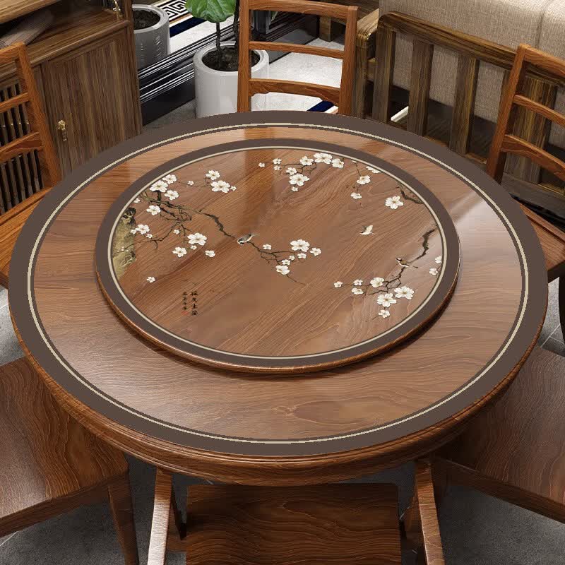 大圆桌防水防油餐桌垫茶几垫pvc软玻璃台面保护垫 富贵显荣