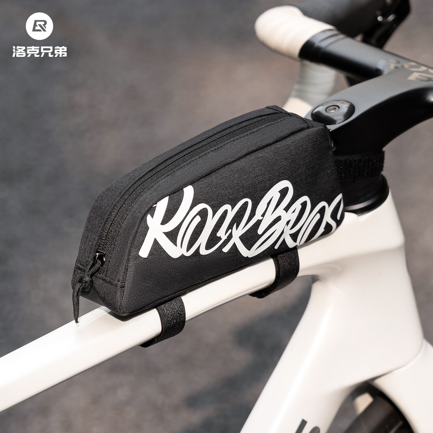 洛克兄弟（ROCKBROS）自行车包车前包上管包横梁包手机包山地公路车骑行车头包 黑色 京东折扣/优惠券