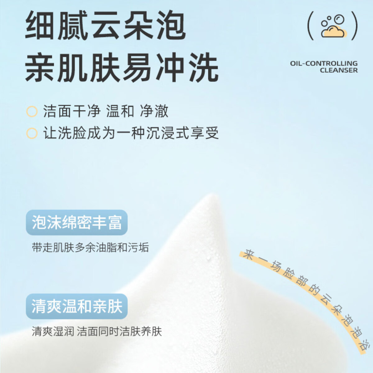 片仔癀清新控油洁面乳深层清洁清爽净颜洗面奶泡沫温和无刺激卸妆洁肤膏 清新控油洁面乳 200g