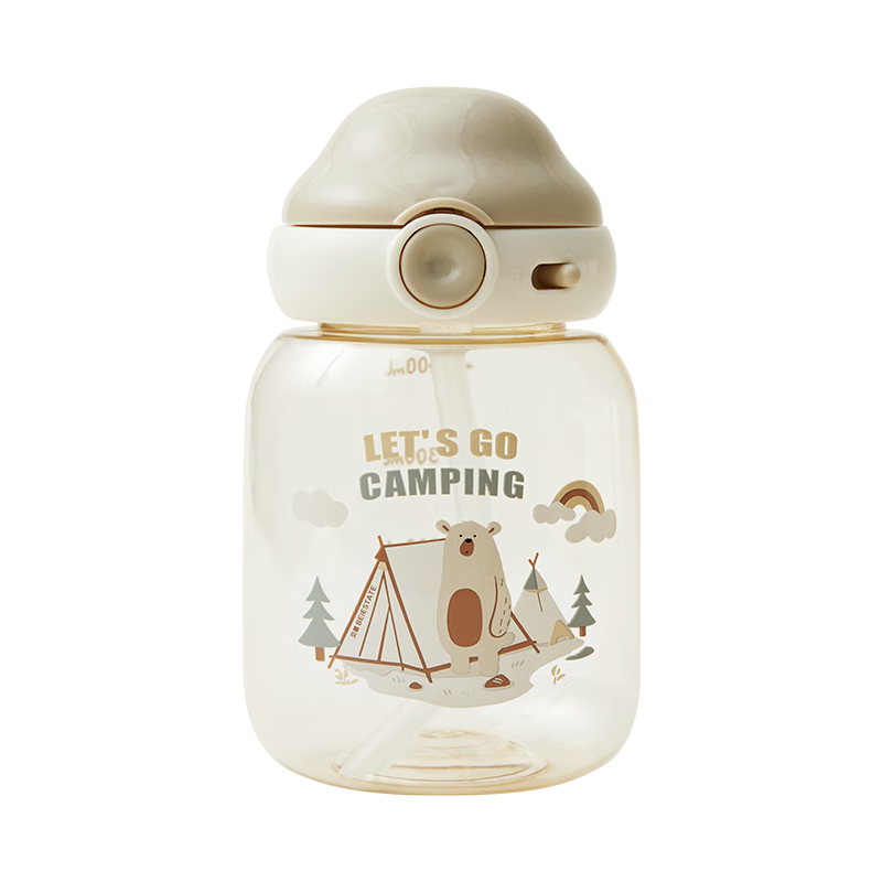 貝易【新品】貝易云朵杯噸噸桶兒童水杯直飲吸管杯子喝水幼兒園寶寶夏