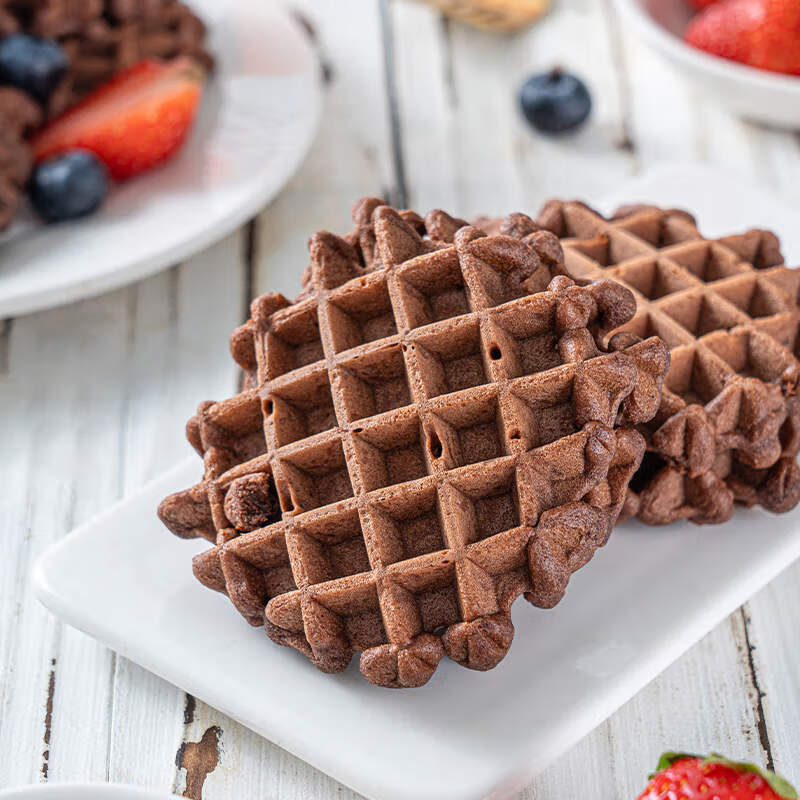 麦臻选【麦德龙超市】可可华夫饼750g进口可可粉营养早餐风味存正